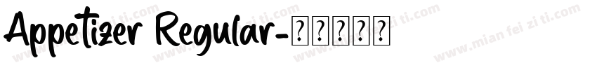 Appetizer Regular字体转换